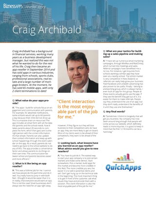 Reseller Success Story - Craig Archibald